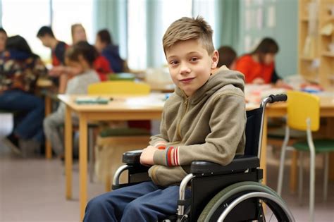 Foto: Niño en silla de ruedas participando en una actividad deportiva adaptada
