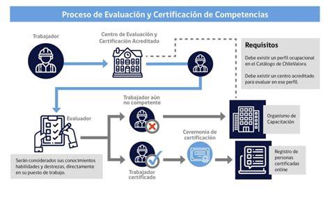 Infografía sobre el proceso de certificación de competencias laborales