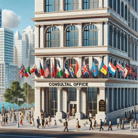Mapa de las oficinas consulares italianas en el mundo con puntos de contacto