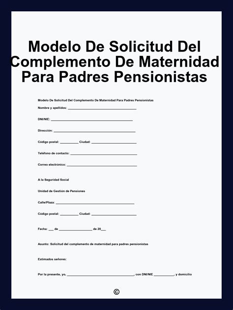 Formulario de solicitud para el complemento de cuidadores en el Registro Social de Hogares