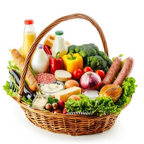 Familia recibiendo una canasta de alimentos