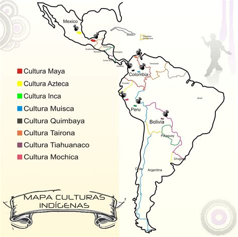 Mapa de las culturas andinas precolombinas mostrando la distribución de la zampoña
