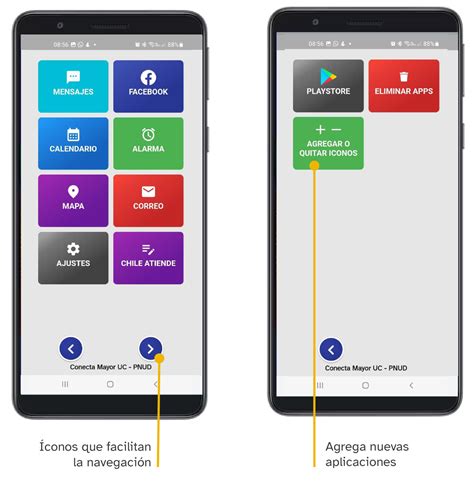 Representación de la App Mayor en un smartphone