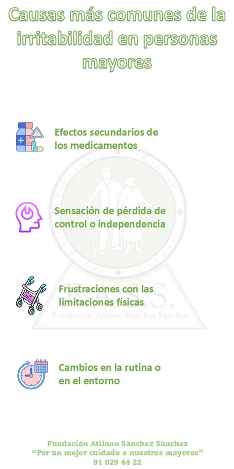 Infografía: Causas de la irritabilidad en personas mayores