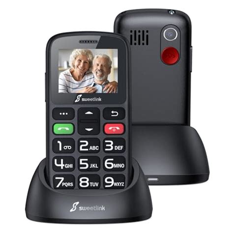 Teléfono móvil para adultos mayores con botones grandes