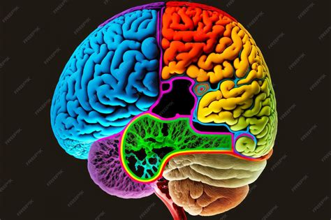 Imagen de un cerebro humano con áreas resaltadas que indican fragilidad o deterioro cognitivo, con un fondo azul claro