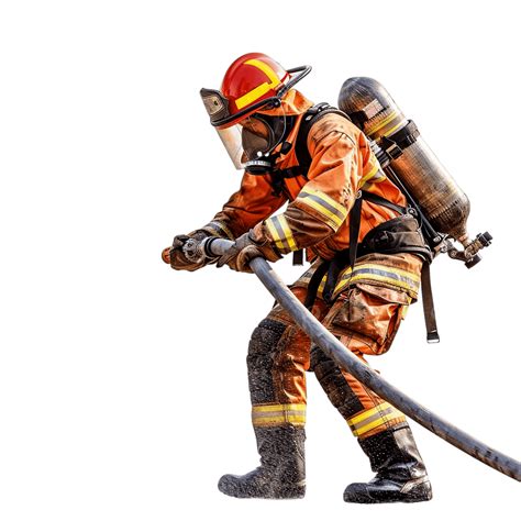 Bombero con discapacidad en acción