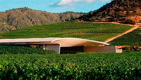 La bodega de Viña Vik en Millahue, rodeada de montañas