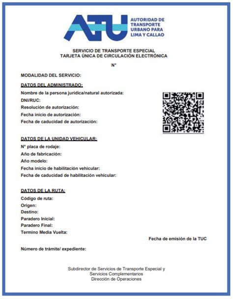 Infografía mostrando los requisitos para la credencial de conductor ATU