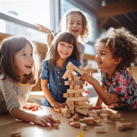 Foto de niños de diferentes capacidades interactuando y jugando juntos