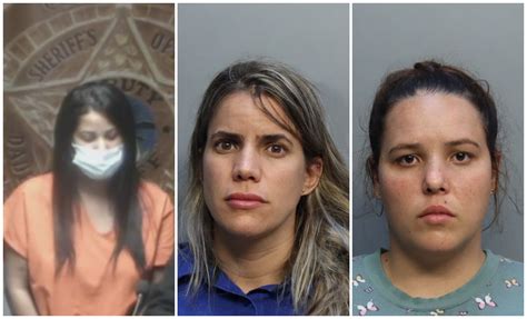 fotografía de las tres enfermeras arrestadas
