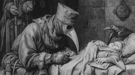 Ilustración evocadora de la Peste Negra y la atmósfera del Decamerón.