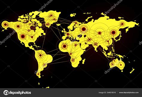 mapa mundial con países conectados por líneas de convenios de seguridad social