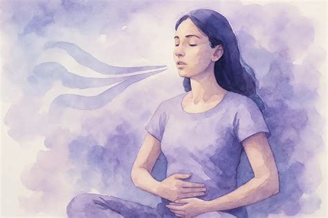Persona mayor meditando o realizando ejercicios de respiración