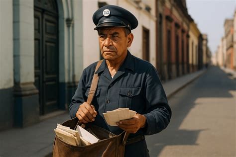 Imagen de un cartero jubilado (ilustrativa, no el sujeto real de la noticia desmentida)