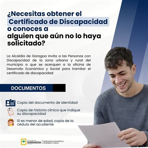 Documentos necesarios para tramitar el certificado de discapacidad