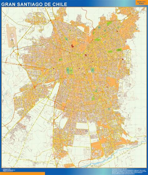 Mapa del Gran Santiago y otras ciudades chilenas indicando zonas de cobertura de servicios veterinarios