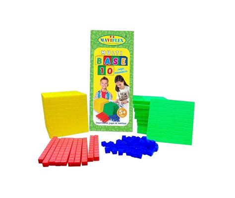 Material de base 10 para aprendizaje táctil de números