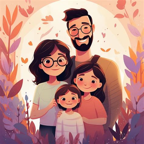 Ilustración de una familia buscando apoyo legal
