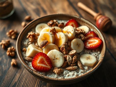 Muffin de avena con frutas y nueces