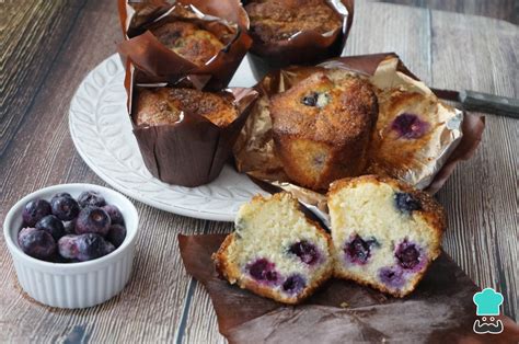 Muffins de calabacín y arándanos
