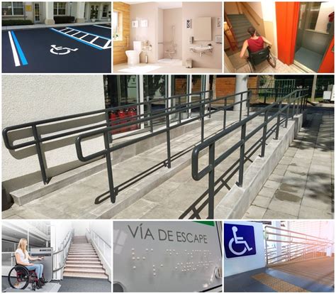 Esquema de las principales regulaciones de accesibilidad en edificaciones