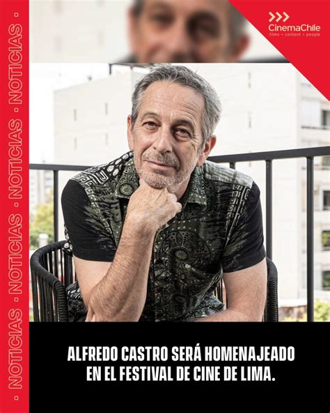 Foto de Alfredo Castro en un evento público