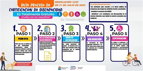 infografía proceso de certificación de discapacidad COMPIN