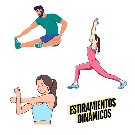 Esquema: Ejercicios de estiramiento dinámico para corredores