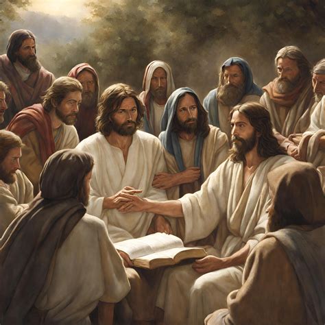 Ilustración de Jesús con sus discípulos