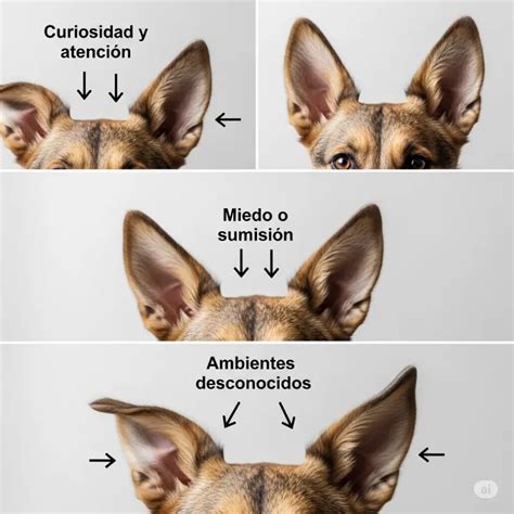infografia con lenguaje corporal del perro que indica sumision
