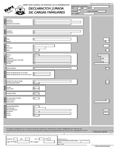 Infografía detallando los tipos de cargas familiares y los documentos necesarios para su acreditación.