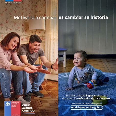 Infografía mostrando el aumento de familias de acogida en Chile desde 2015