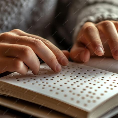 Niño leyendo un libro en braille con ayuda de un adulto
