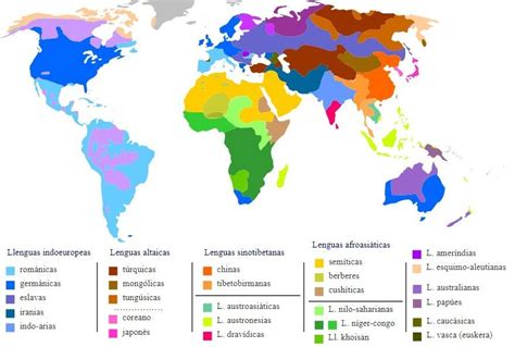 Mapa mundial de lenguas de señas