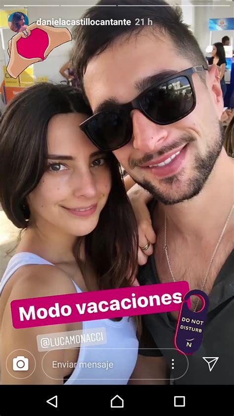 Daniela Castillo con su marido Luca Monacci