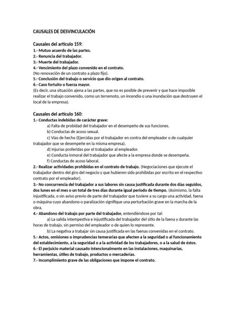 Esquema de las causas de desvinculación irregular en Carabineros
