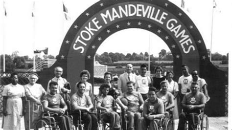 Fotografía histórica de los primeros Juegos de Stoke Mandeville
