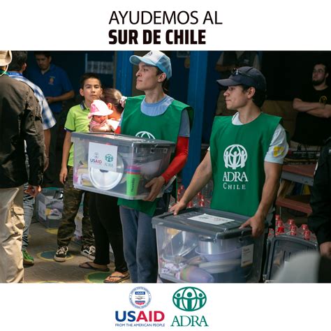 Mapa de presencia de ADRA Chile en el país con sus programas de niñez