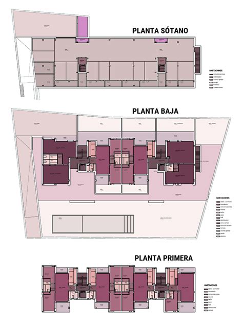 Infografía: distribución de habitaciones y áreas comunes en la casa de reposo