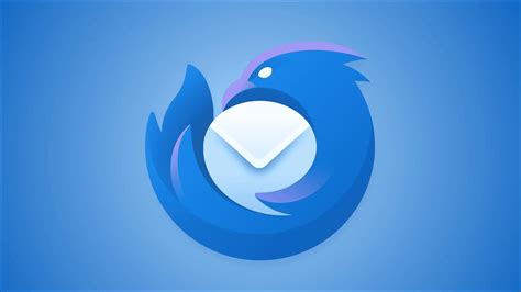 Logotipo de Thunderbird y un icono de email.