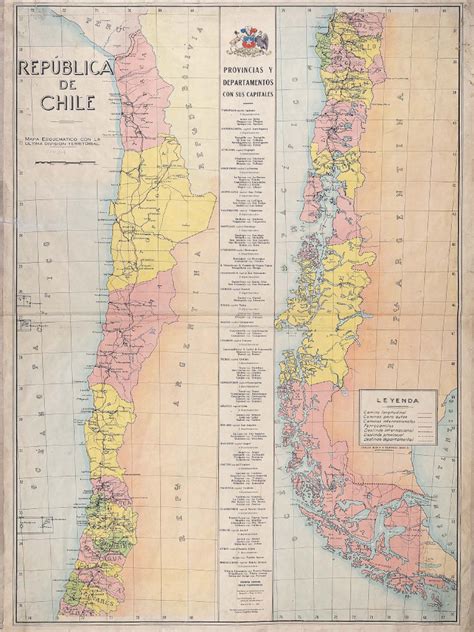 Mapa histórico de Chile durante la independencia y sedes clave: Talca, Curicó, Rancagua, Santiago