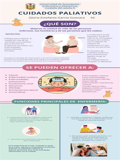 Infografía: Componentes de los cuidados paliativos y su impacto en la calidad de vida