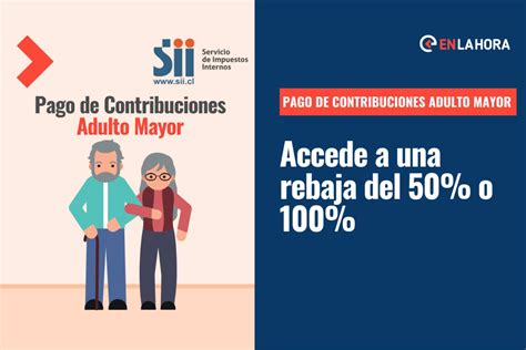 Esquema visual de los requisitos para la rebaja de contribuciones para adultos mayores en Chile