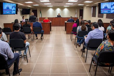 Imagen de la sala de audiencias del tribunal penal.