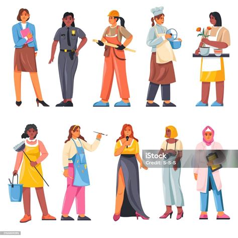 Ilustración de diferentes roles profesionales en una reserva natural