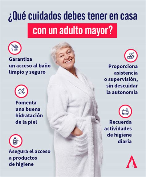 Infografía: Esquema de higiene diaria en adultos mayores y cuidados en cama