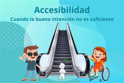 Infografía de 4 formas de accesibilidad en escuelas: física, sensorial, cognitiva y digital