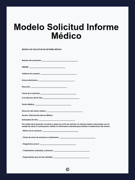 Esquema de los pasos para solicitar el informe médico en centros de atención primaria