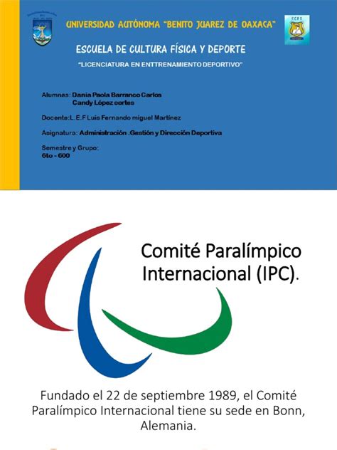 Logo del Comité Paralímpico Internacional (IPC)